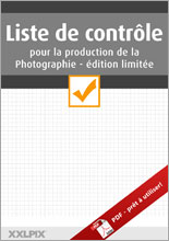 Liste de contrôle pour la production de la photographie