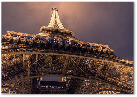 Tirage photo sur plexiglas motif tour eifel